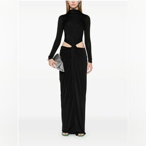 Cult Gaia Keri Black Gown US4/SM